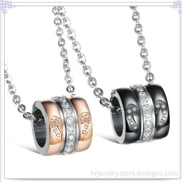 Lovers Pendant Stainless Steel Jewelry Fashion Necklace (HR2007)
